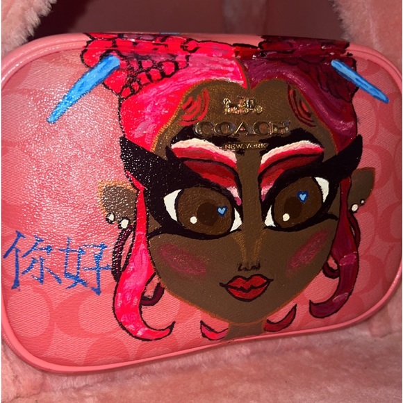 Custom pink red ruby da sleeze nicki Minaj coach bag💖❤️🔥 - Picture 12 of 13